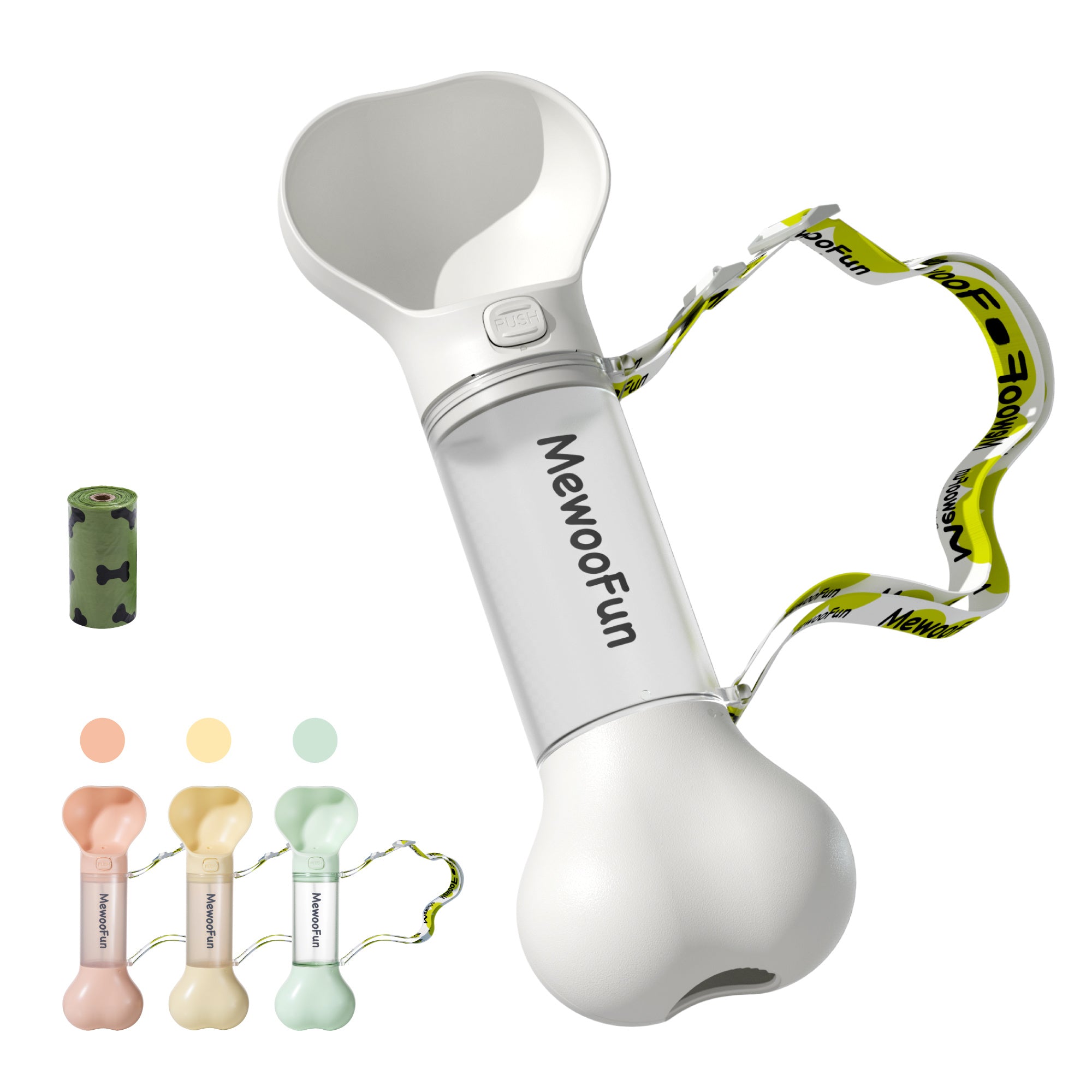 2-in-1 Tragbare Futter- und Wasserflasche